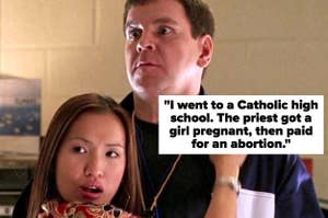 Coach Carr and Trang Pak from "Mean Girls"