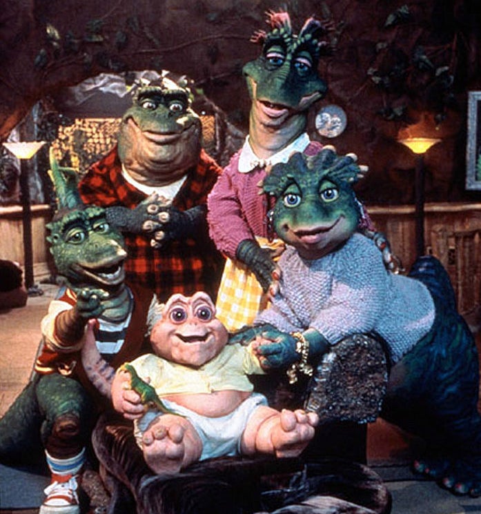 The family from "Dinosaurs"
