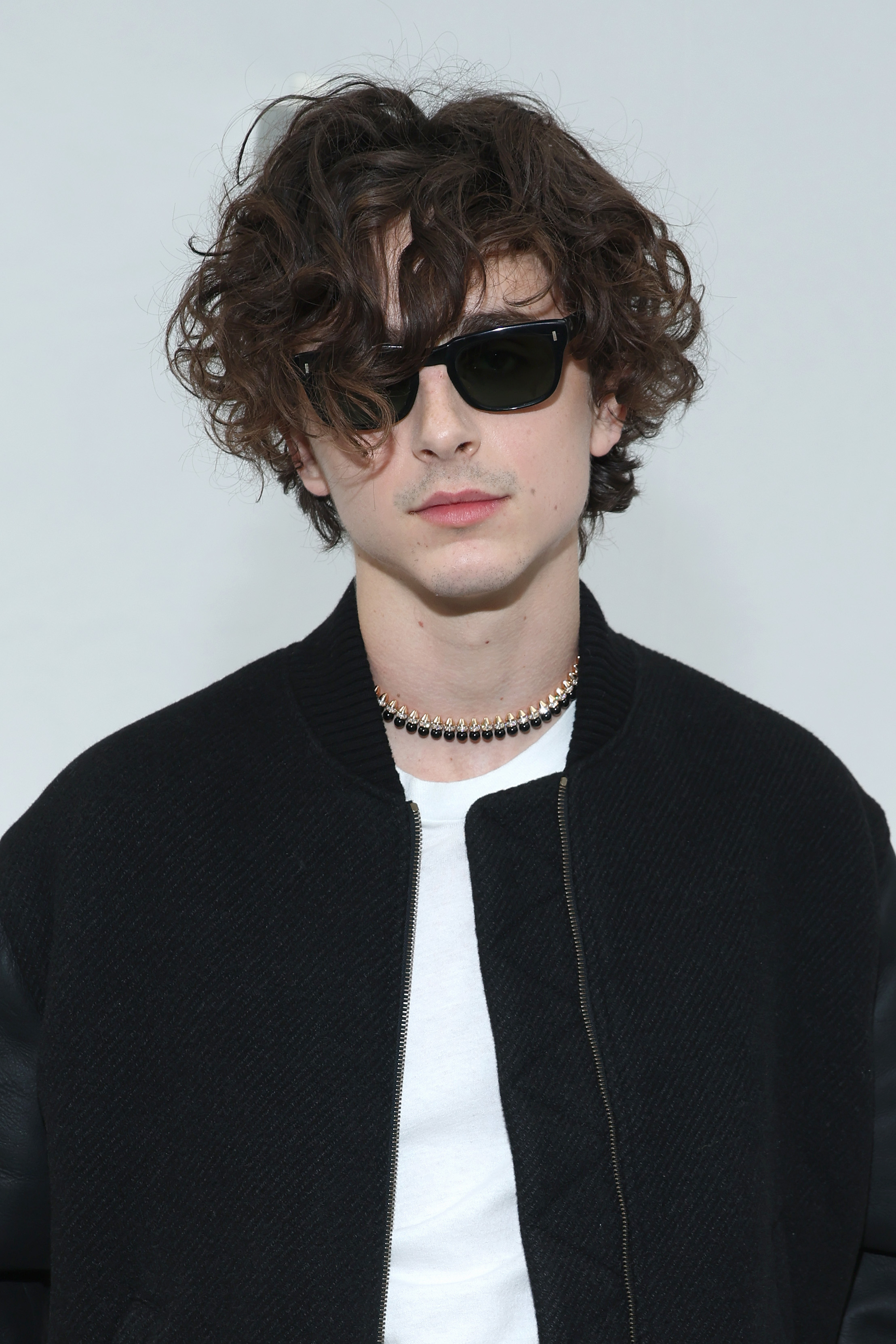 Close-up of Timothée in sunglasses