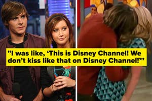 "I was like, ‘This is Disney Channel! We don't kiss like that on Disney Channel!'"