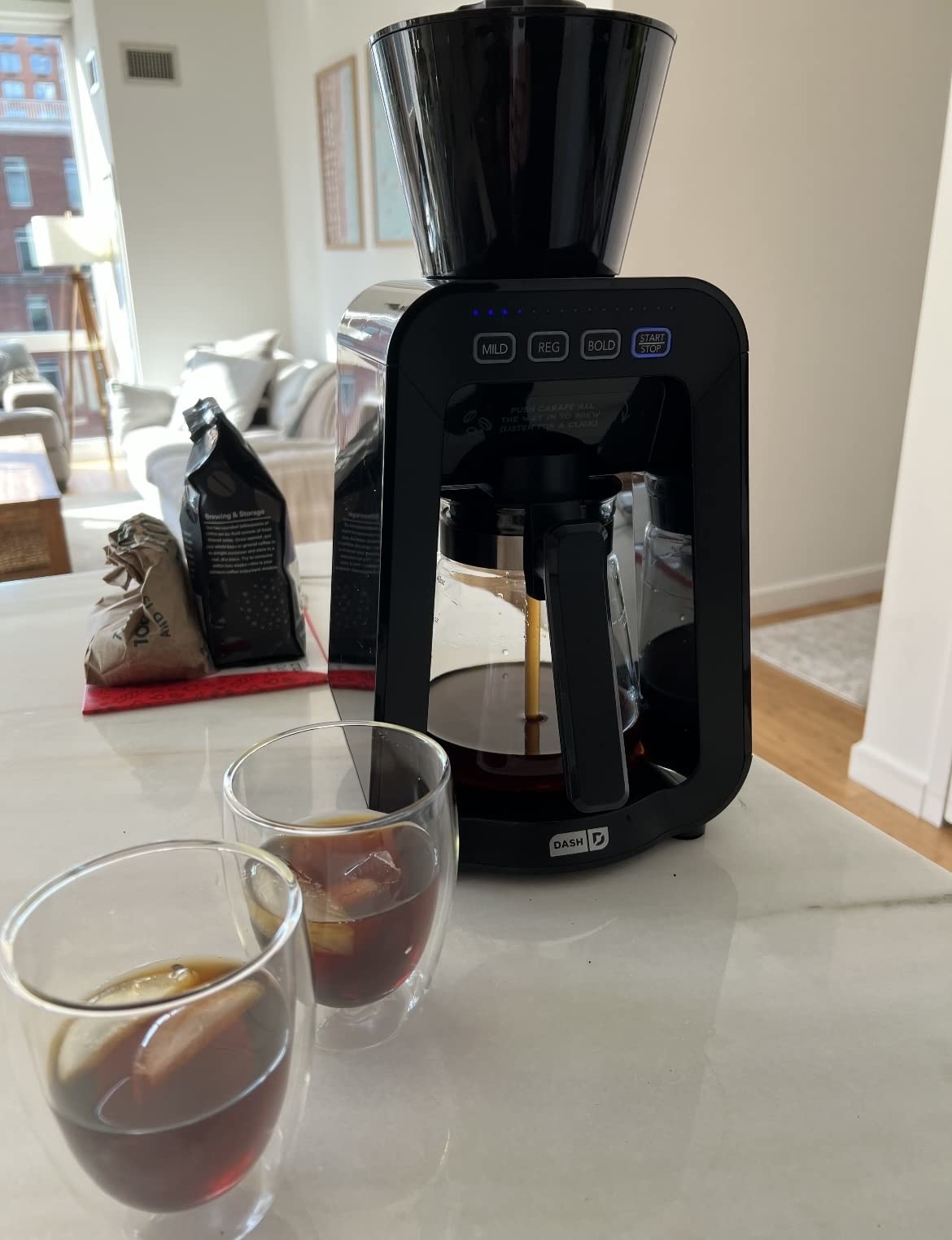 Reviewer&#x27;s photo of the cold brew machine