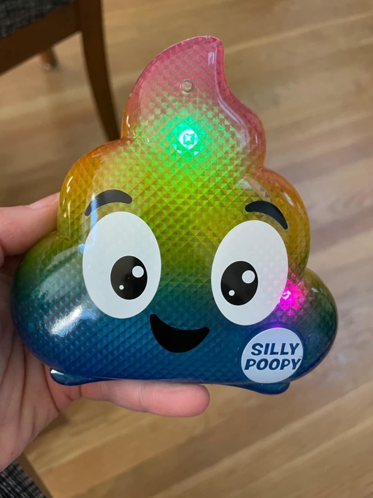 Reviewer&#x27;s photo of the Silly Poopy toy