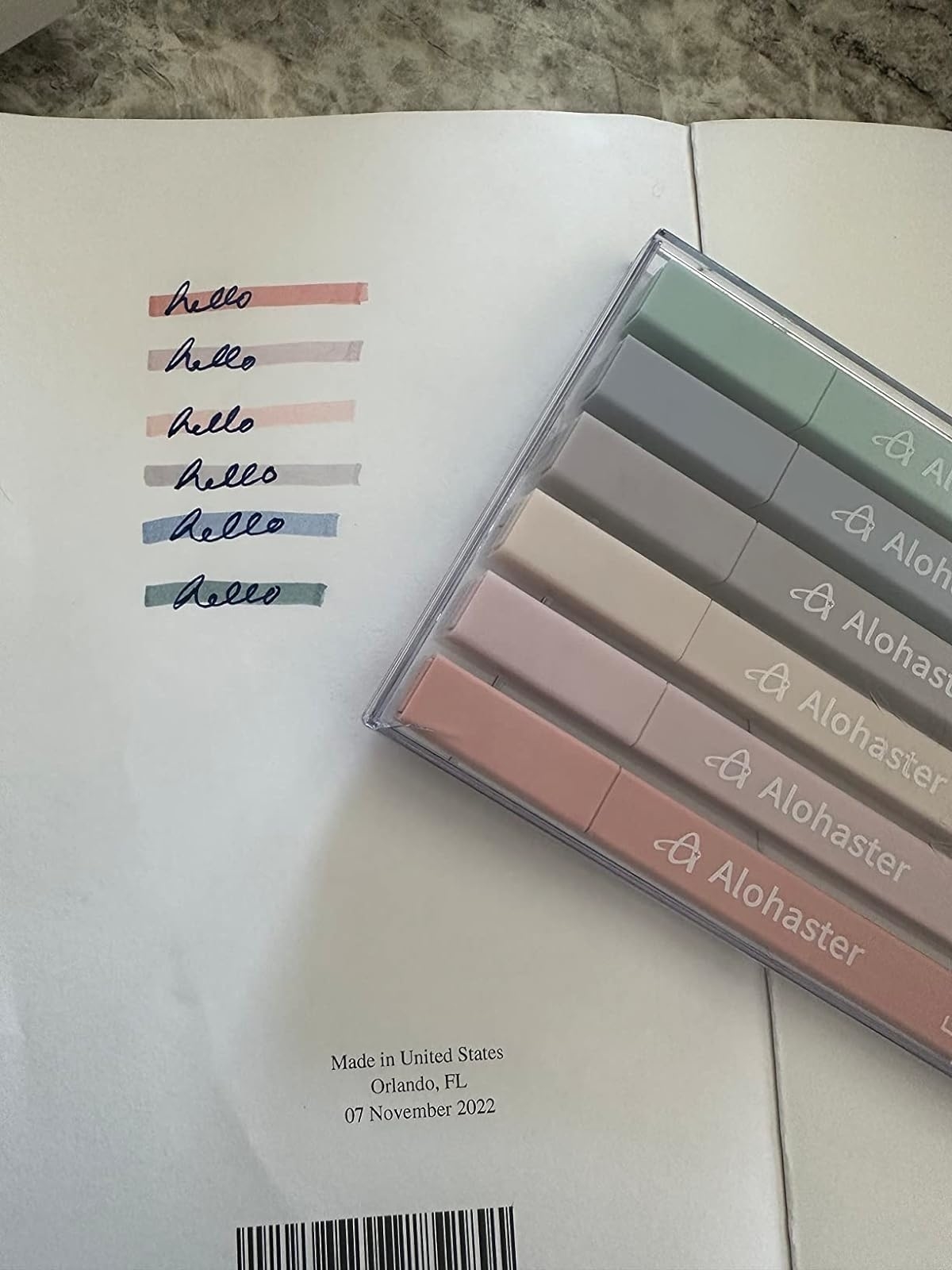Reviewer&#x27;s photo of the highlighters in the color Youth, with swatches of each color