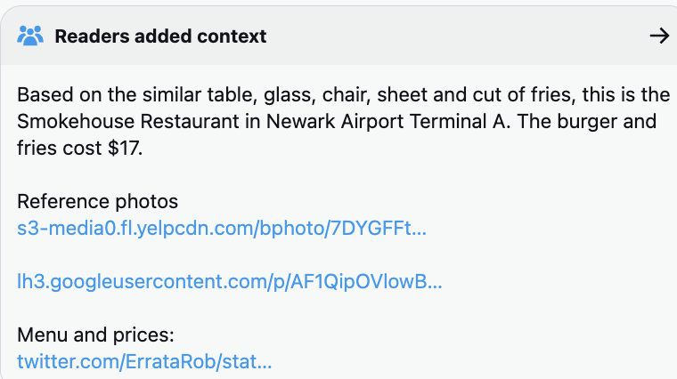 Screenshot of the Twitter post