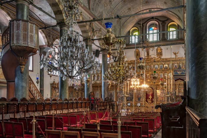 interior of Greek Orthodox Church