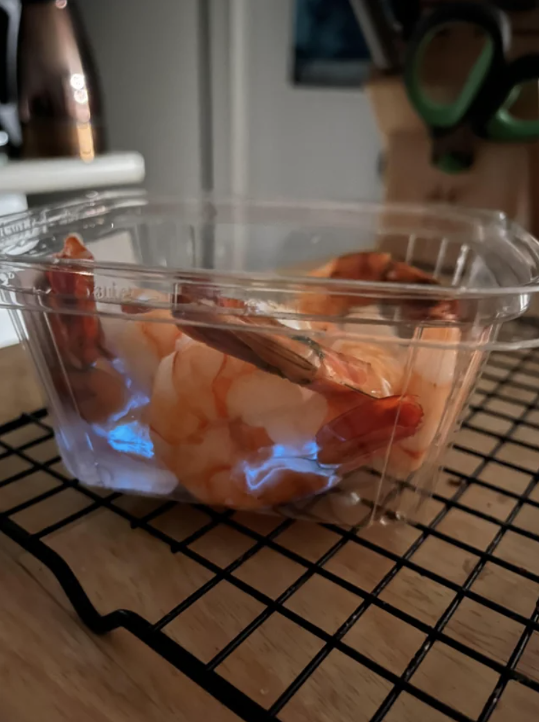Shrimp in a bowl