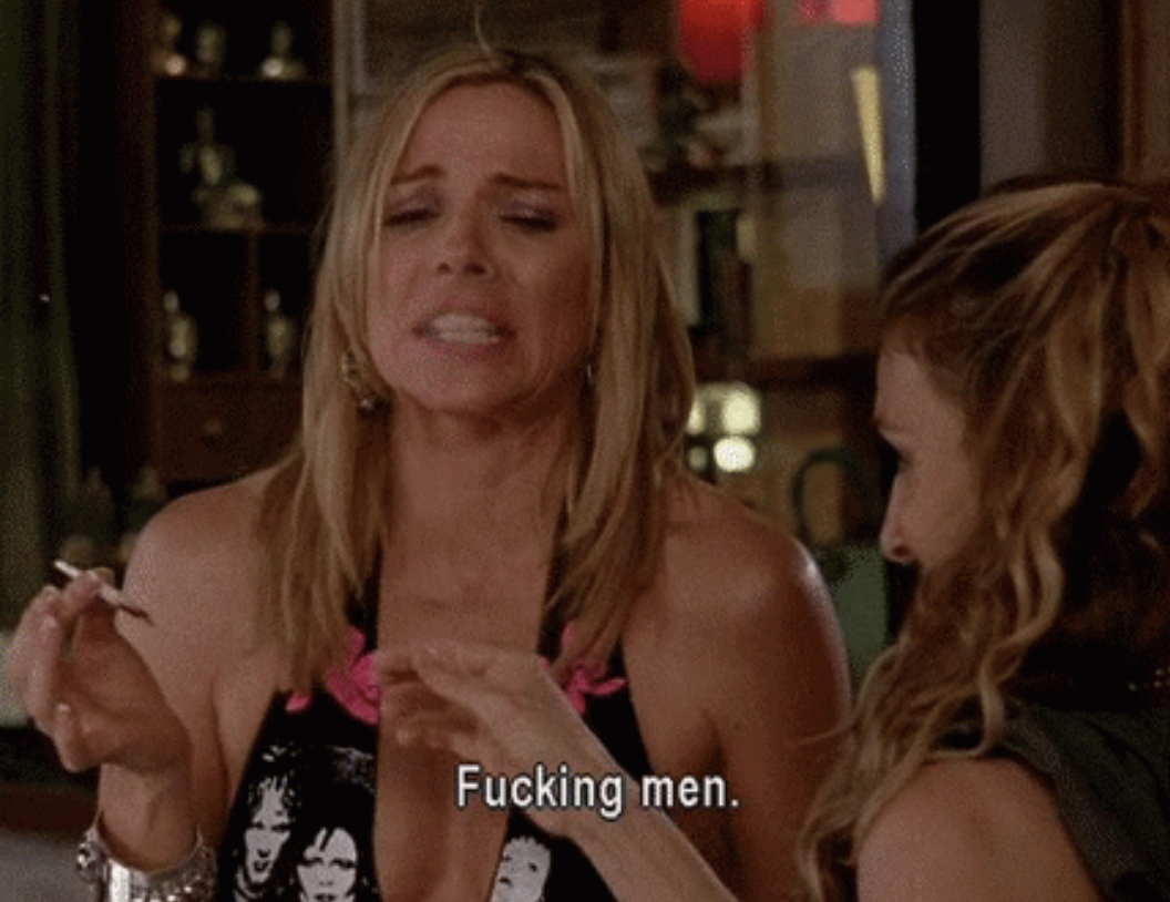 Kim Cattrall in &quot;Sex and the City&quot; saying fucking men