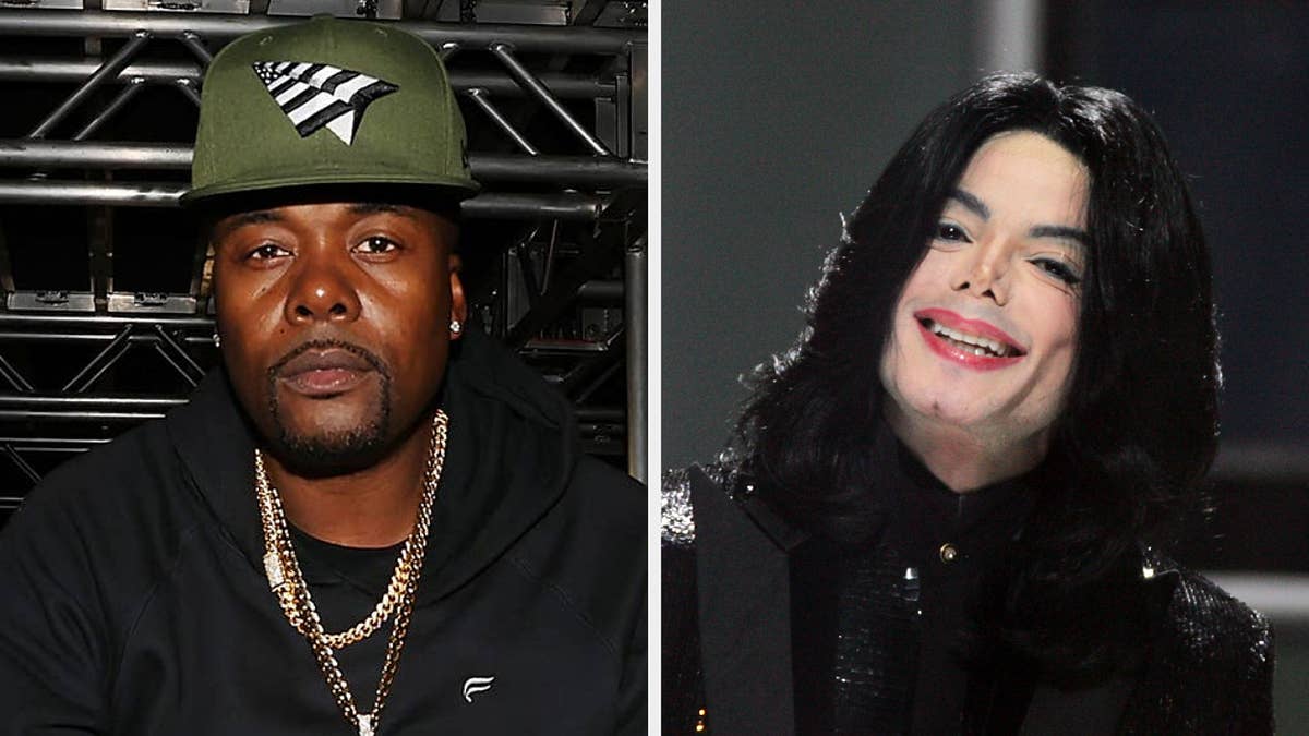 The former Roc-A-Fella rapper said on 'Drink Champs' he had to turn around and face the wall in MJ's presence.