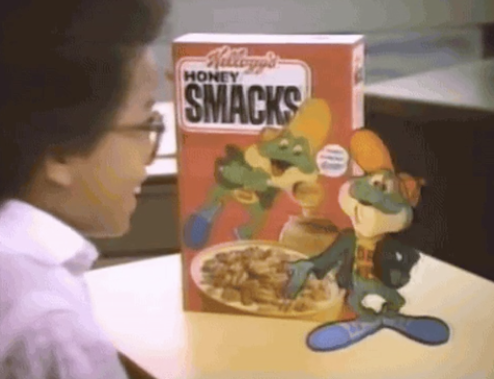 an old commercial for honey smacks cereal