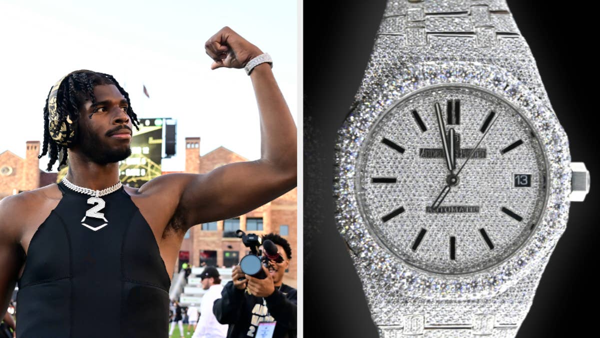 The watch that the University of Colorado quarterback can't stop showing off is an AP Royal Oak flooded with diamonds from Jacksonville’s Saki Diamonds.