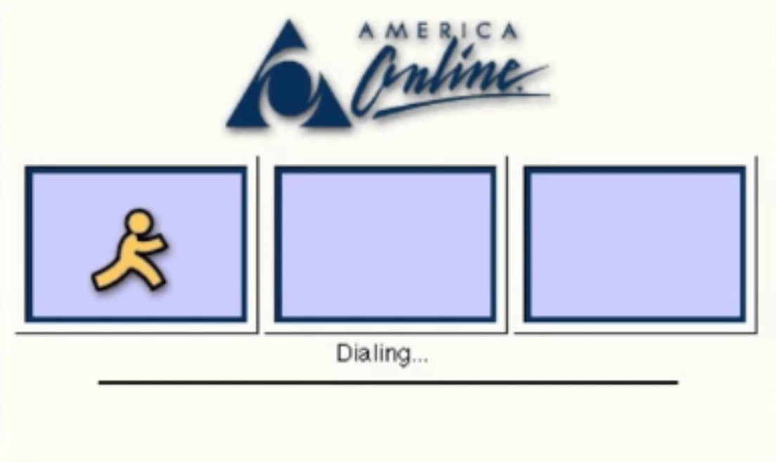 aol dial up page
