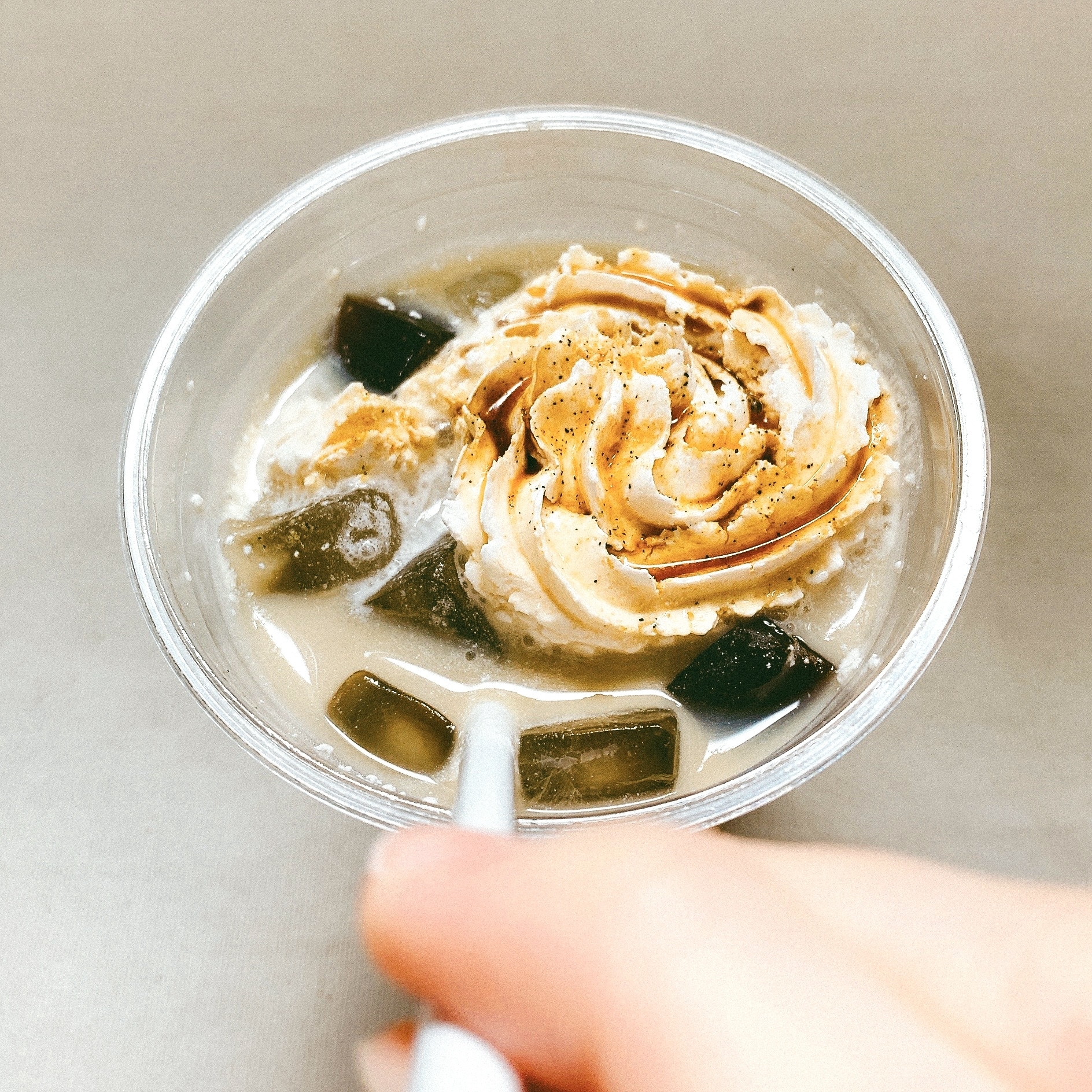 DOUTOR(ドトール)のおすすめのドリンク「きなこ豆乳オレ 黒糖ゼリーin」