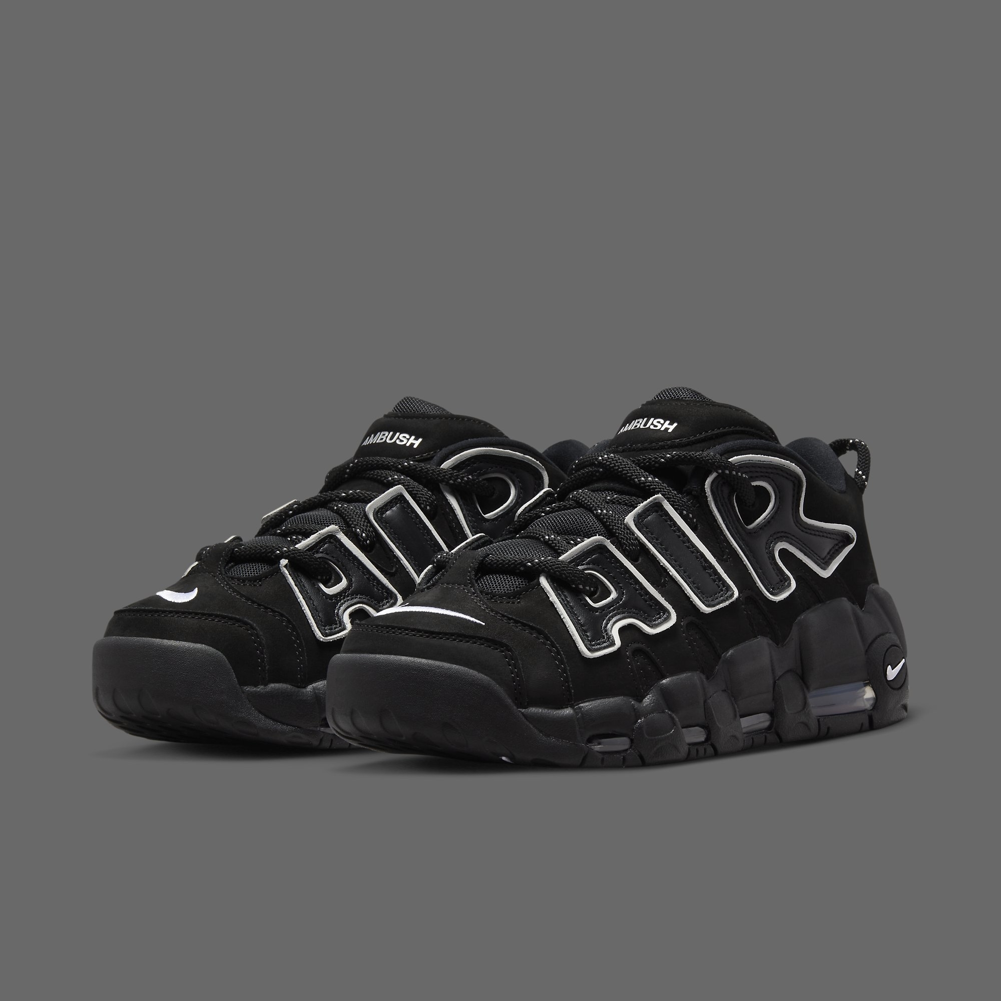 Nike air more uptempo best sale black white release date