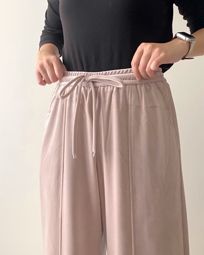 GU（ジーユー）のおすすめアイテム「ベロアプルオンパンツ+E（セットアップ可能）」