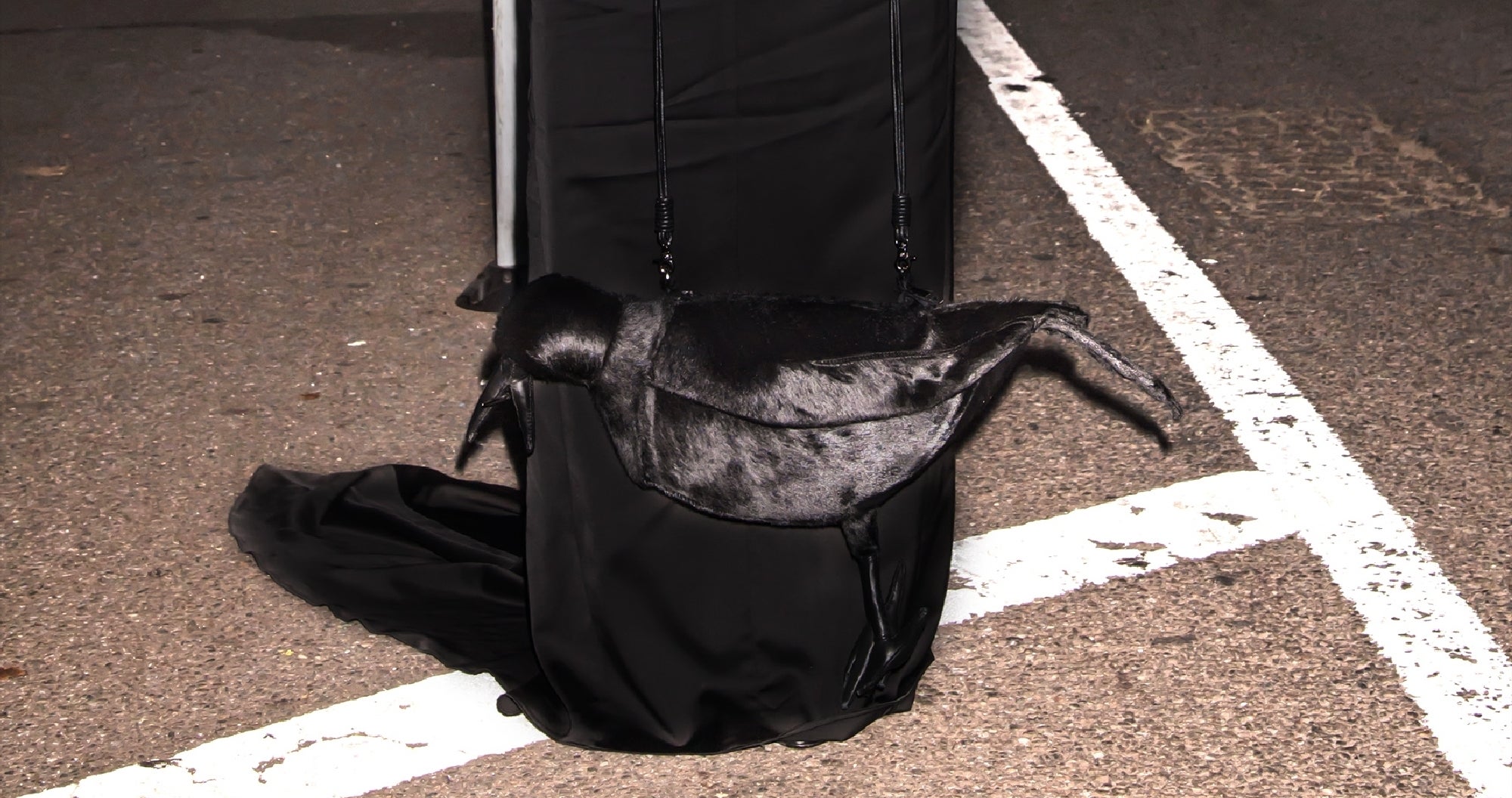 Closeup of Julia's handbag