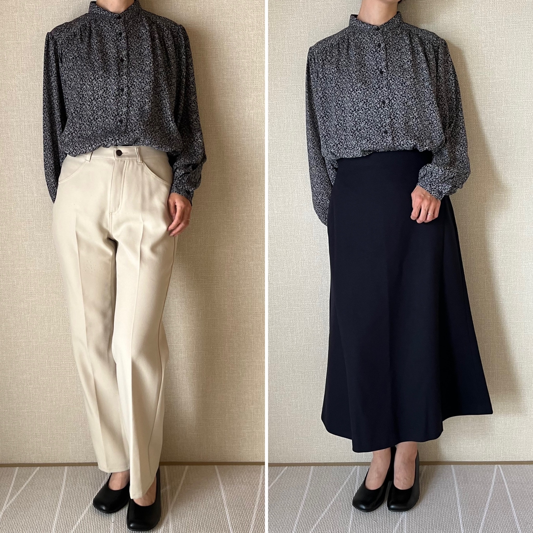 UNIQLO（ユニクロ）のおすすめアイテム「ボリュームスリーブプリントブラウス（長袖）」