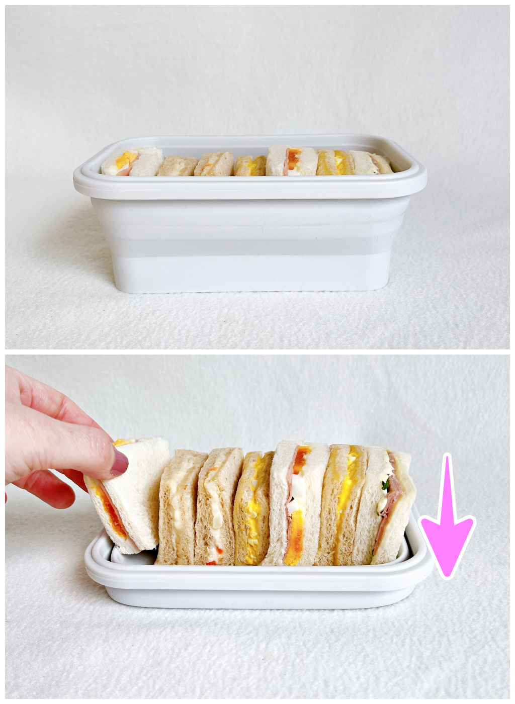 NITORI(ニトリ)のおすすめアイテム「たためる保存容器 シェイプ 4点セット」