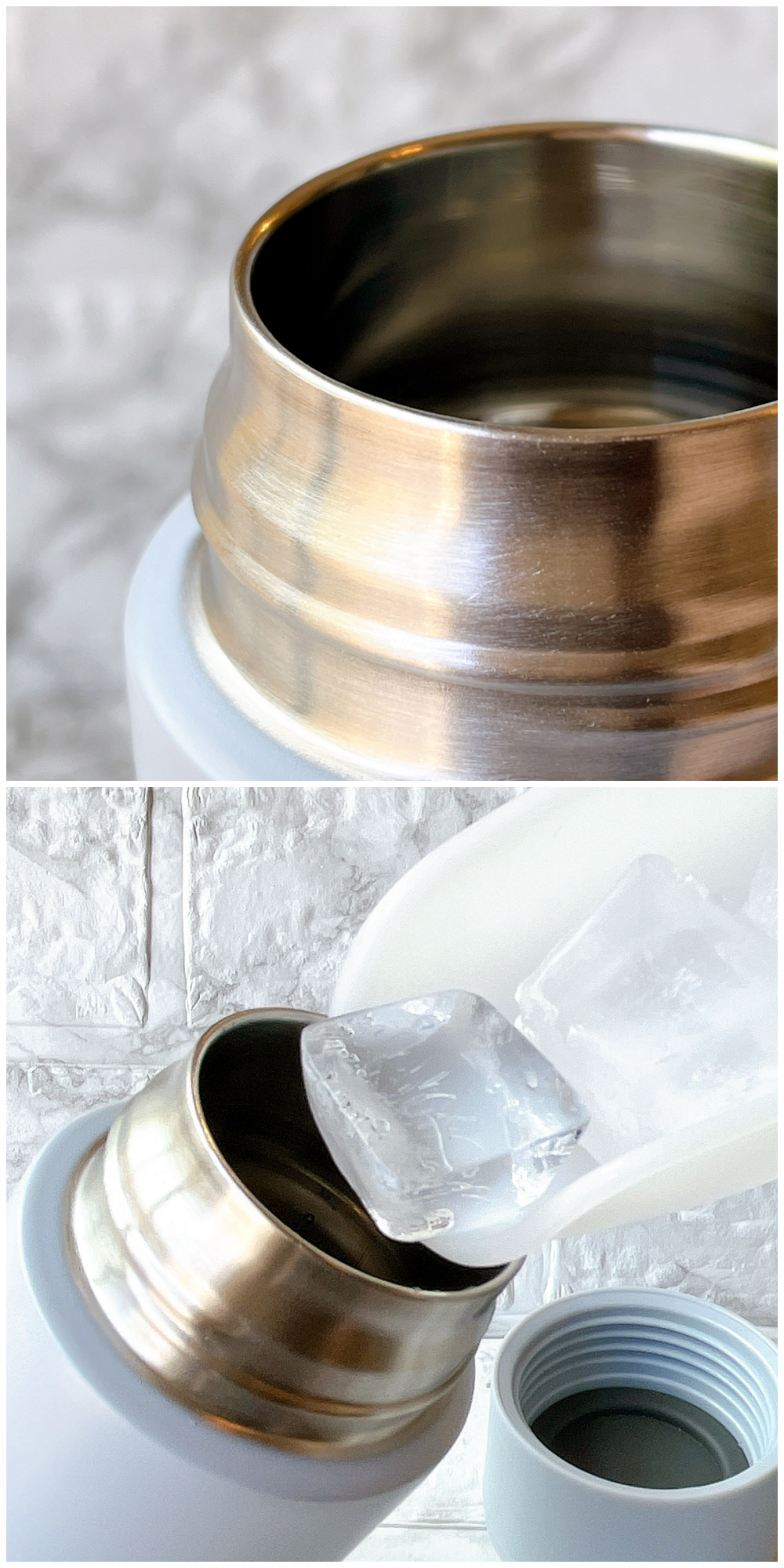 NITORI(ニトリ)のおすすめアイテム「シームレススクリューボトル(370ml ブルー)」