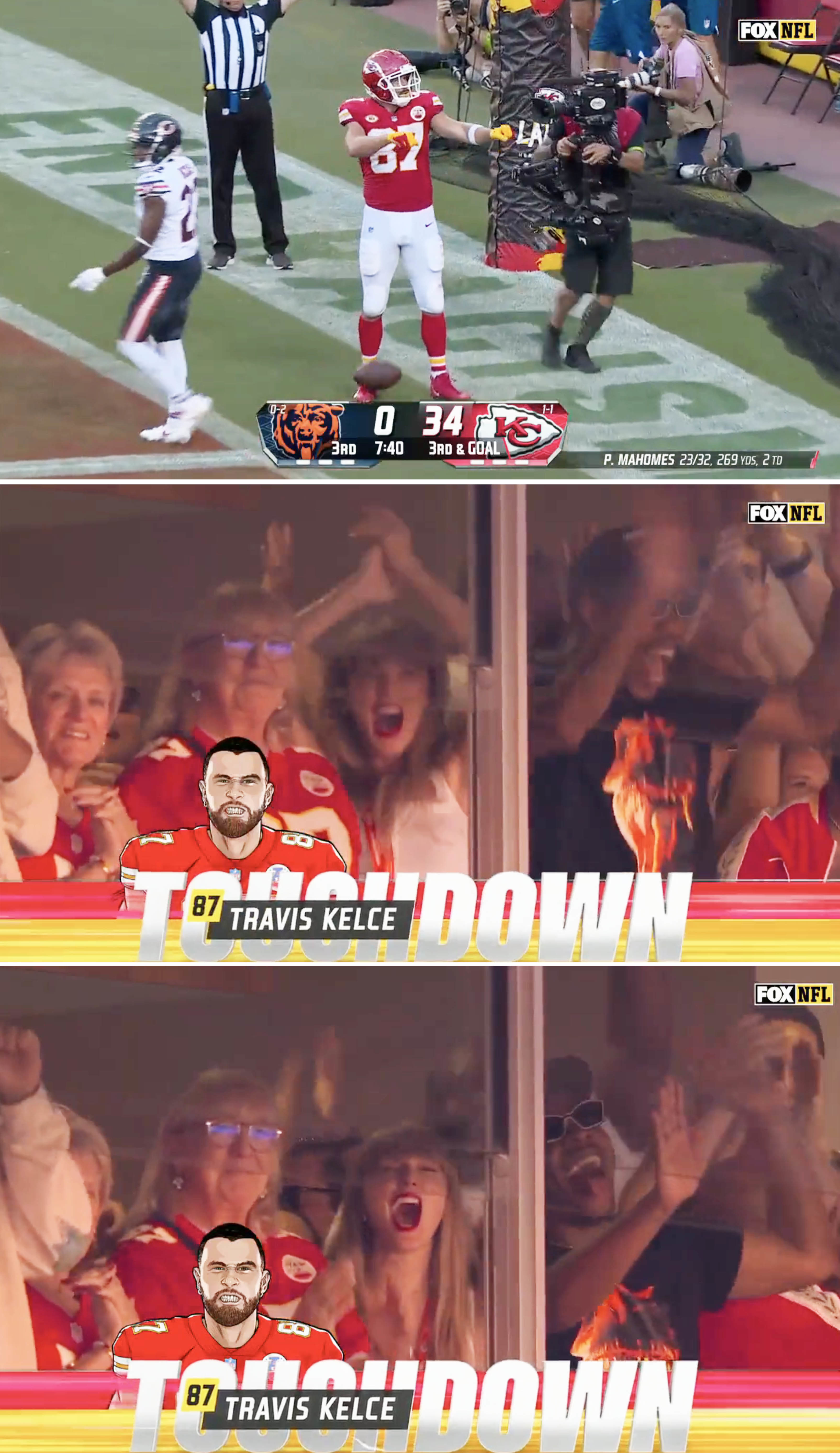 Travis Kelce's touchdown celebration gets Premier League shoutout