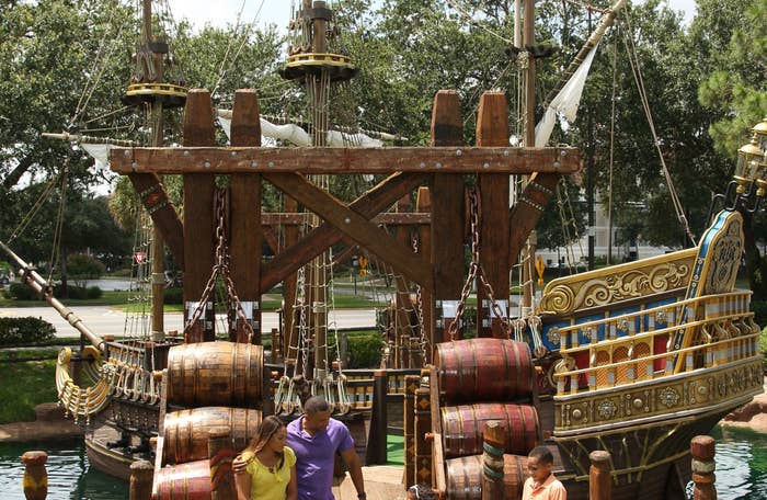 An image of a pirate ship at Pirate&#x27;s Cove