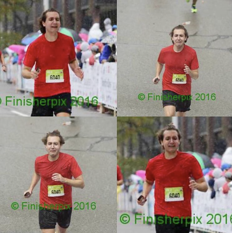the author running in a marathon