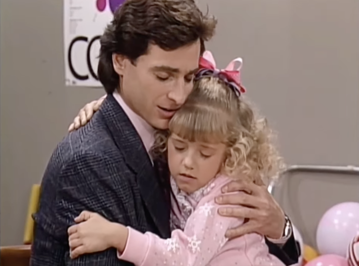 Danny and Stephanie from &quot;Full House&quot; are hugging