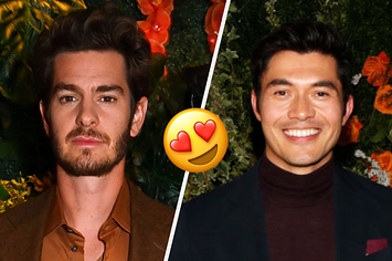 Andrew Garfield and Henry Golding.