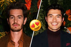 Andrew Garfield and Henry Golding.