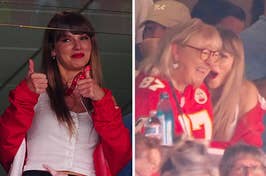 Taylor Swift attending the Kansas City Chiefs game