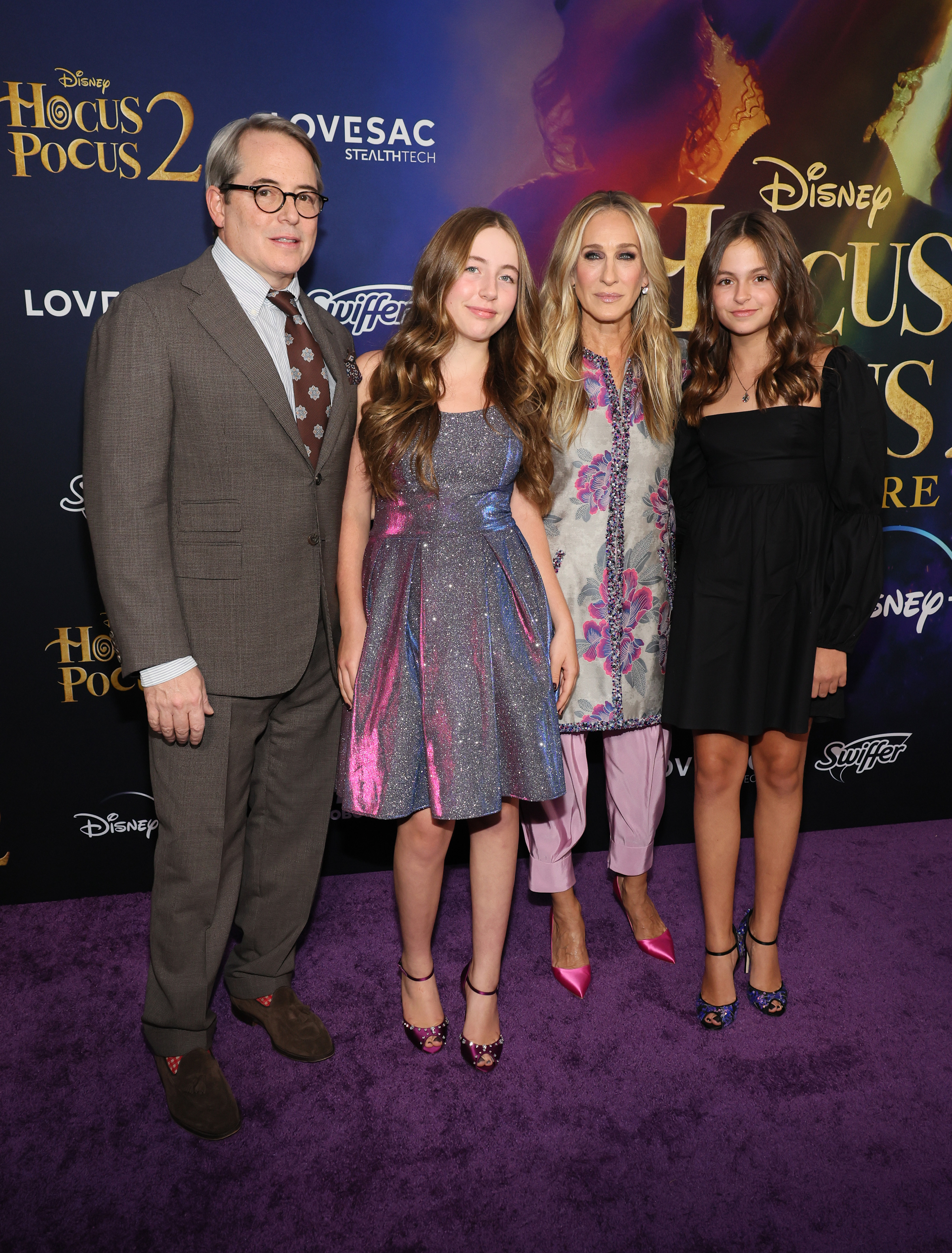 Sarah Jessica Parker and Matthew Broderick and their daughters