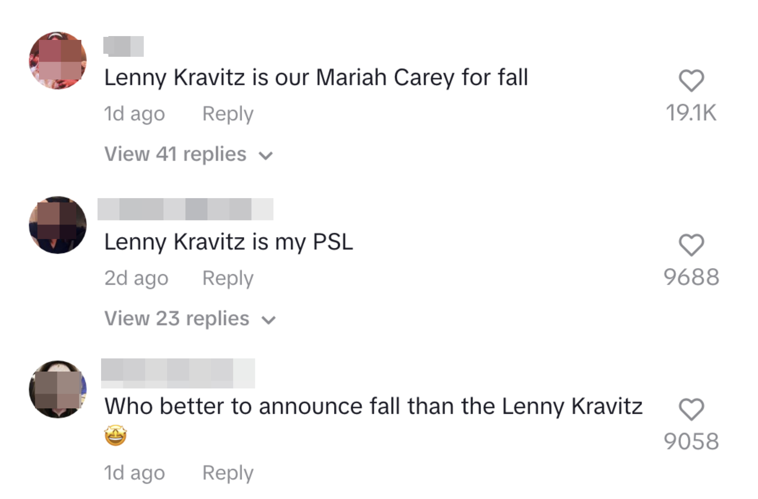 &quot;Lenny Kravitz is our Mariah Carey for fall&quot;
