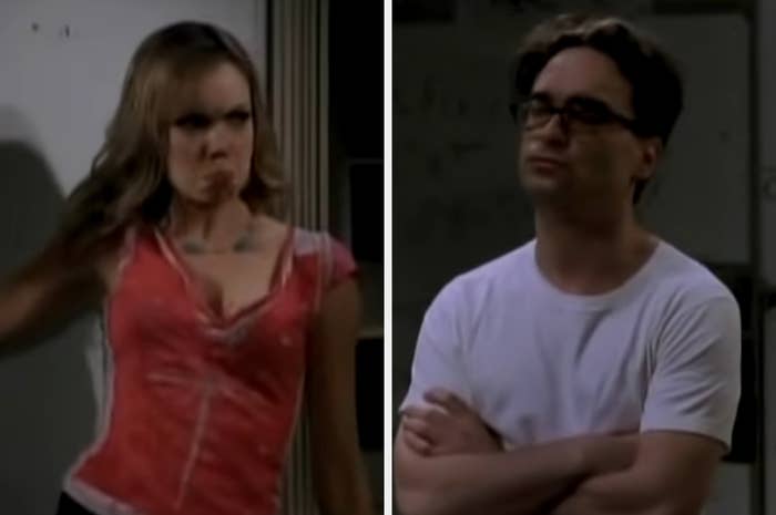 Amanda Walsh playing Katie opposite Johnny Galecki in the unaired pilot