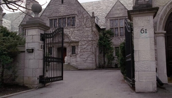 Stone house and driveway