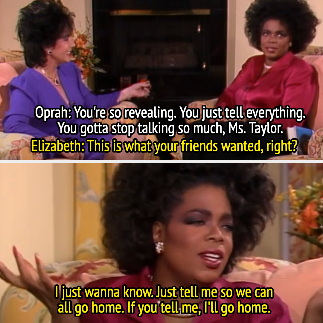 Elizabeth Taylor and Oprah