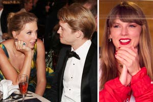 Taylor’s song lyrics highlight the stark difference between NFL star Travis and her ex Joe. Here’s everything you need to know.