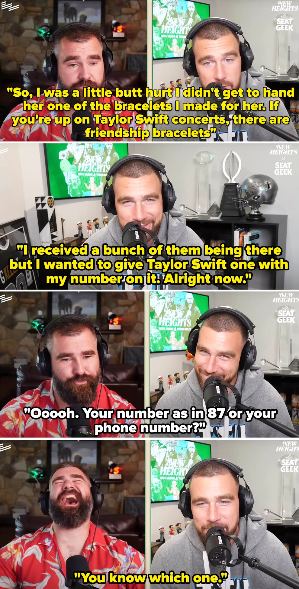 Travis Kelce Talking About Taylor Swift Over The Years