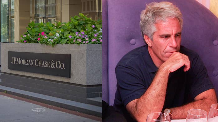 jpmorgan logo and epstein archival photo