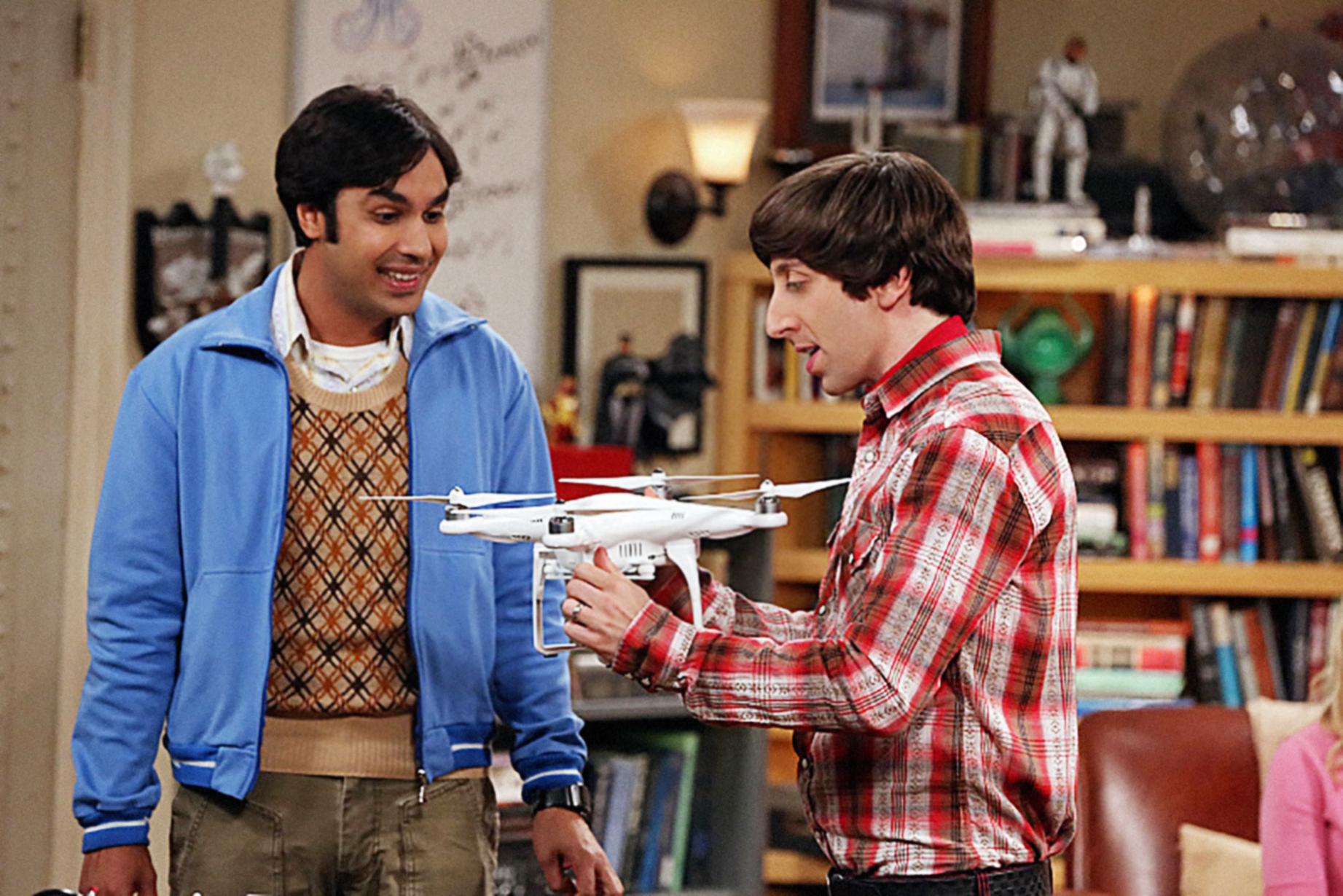 Raj and Howard in a scene in The Big Bang Theory