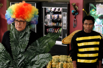 chevy chase and donald glover on community