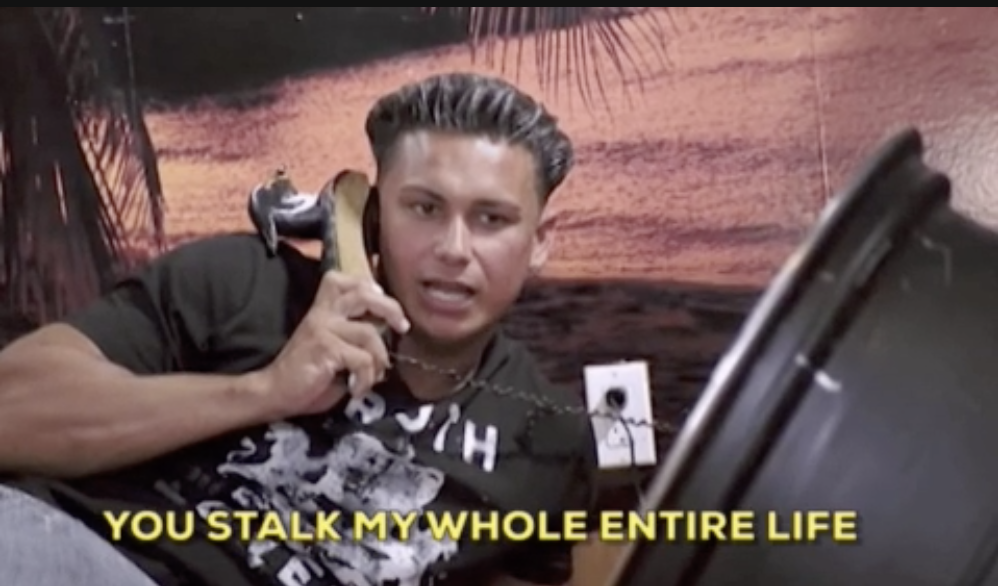 pauly d saying, &quot;You stalk my whole entire life&quot;