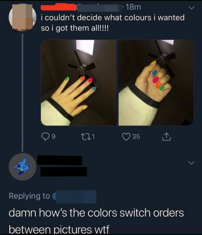 &quot;damn how's the colors switch orders between pictures wtf&quot;