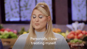 Meghan Trainor saying &quot;personally I love treating myself&quot;
