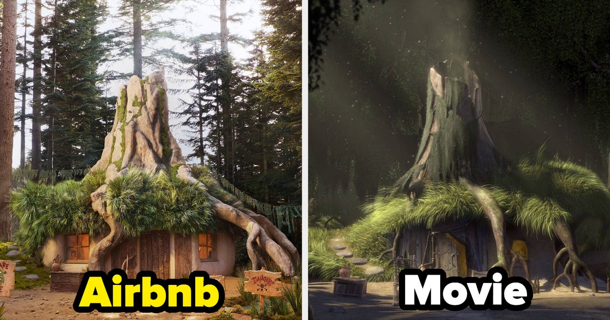 Here's How Airbnb's Version Of Shrek's Swamp Compares To The Film