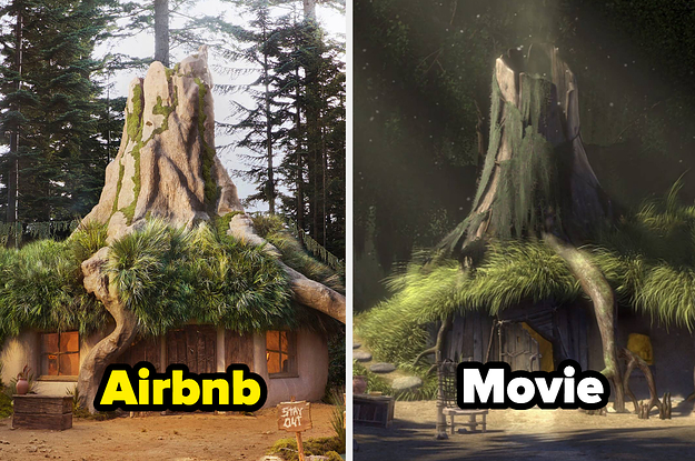 Here's How Airbnb's Version Of Shrek's Swamp Compares To The Film