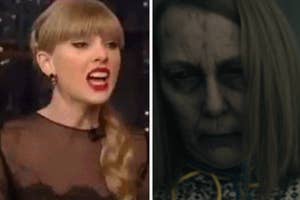 taylor swift screaming and haunted woman
