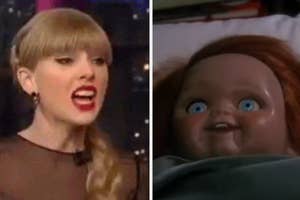 taylor swift and chucky doll