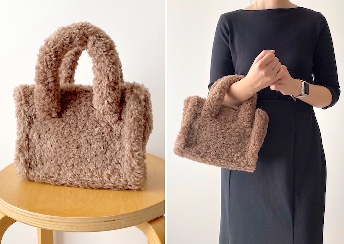 GU(ジーユー)のオススメのバッグ「ボアミニショルダーバッグ」