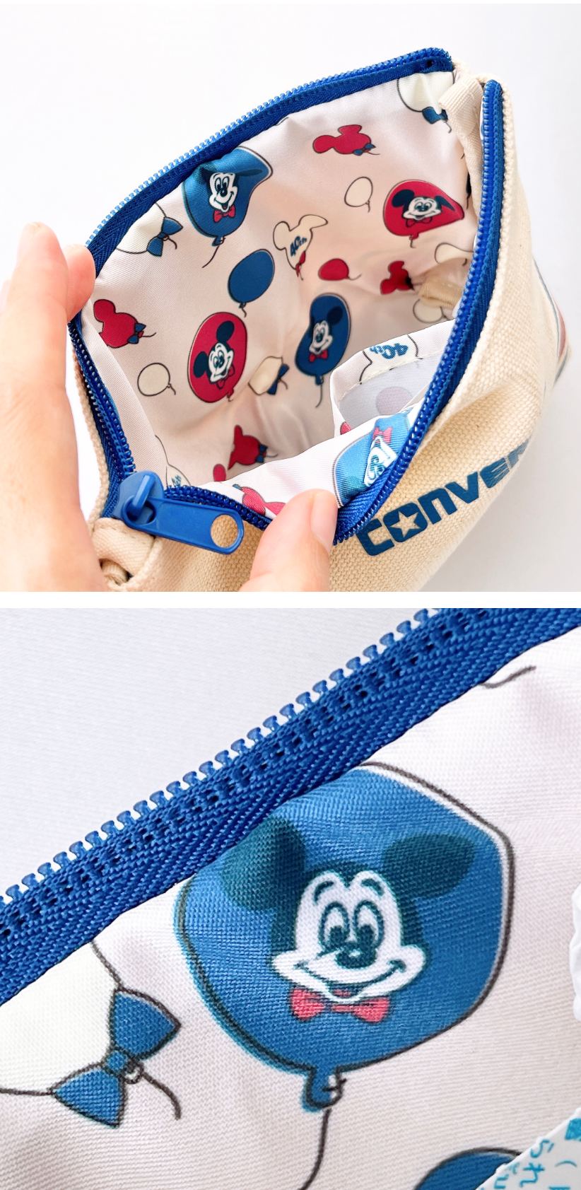 東京ディズニーリゾートのおすすめグッズ「ポーチ（CONVERSE）」