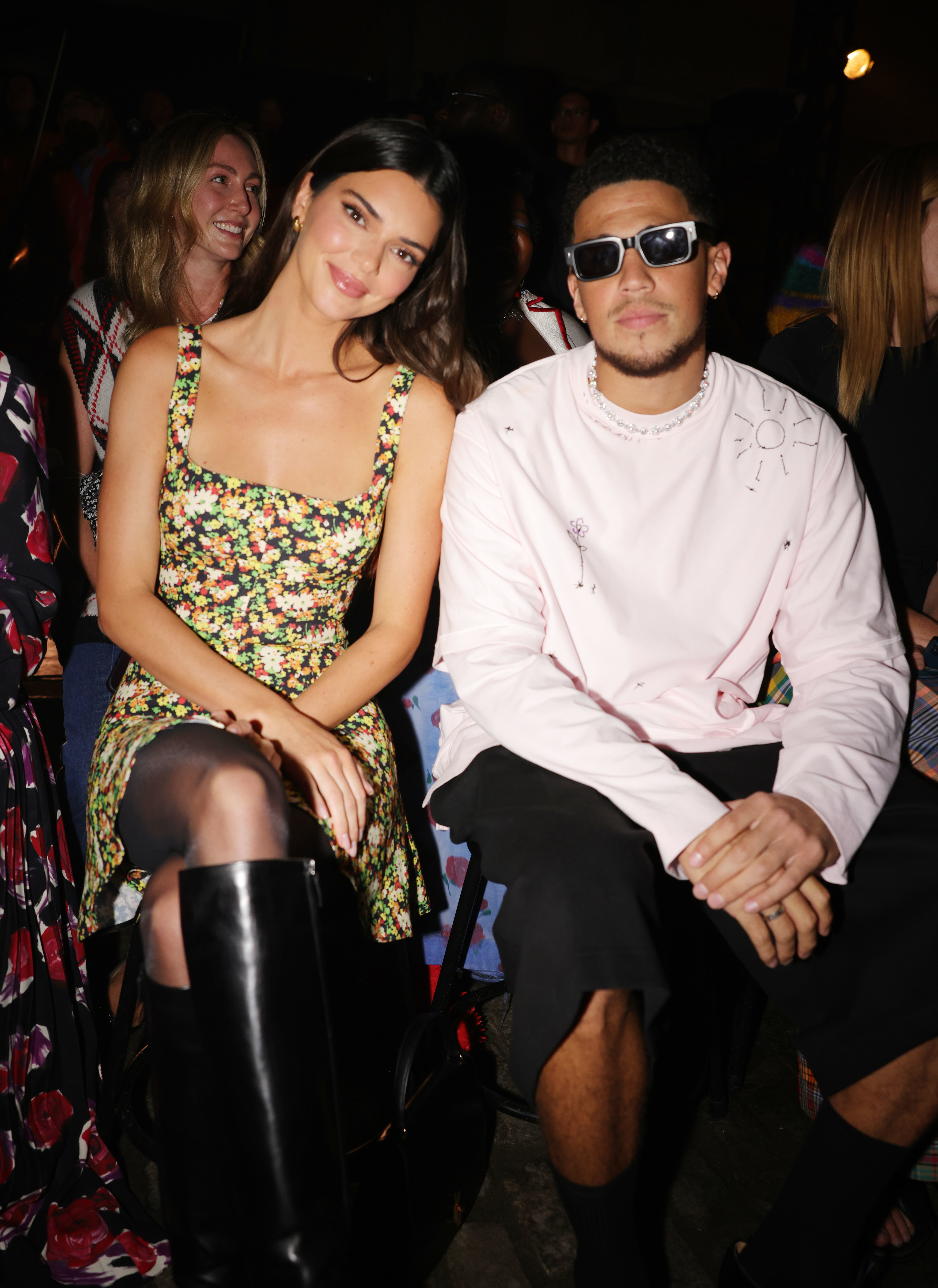 kendall and devon sitting next to each other for an event