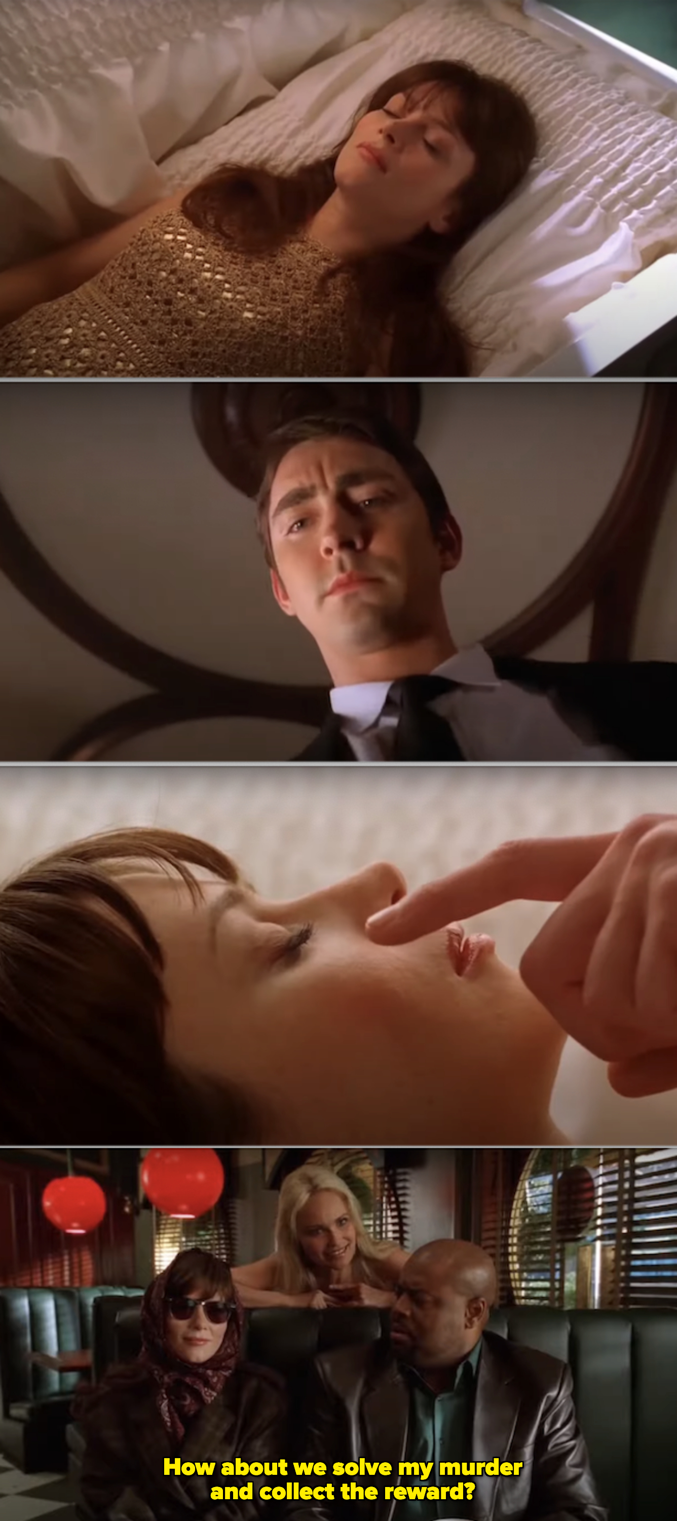 Lee Pace waking up Anna Friel&#x27;s corpse in &quot;Pushing Daisies&quot;